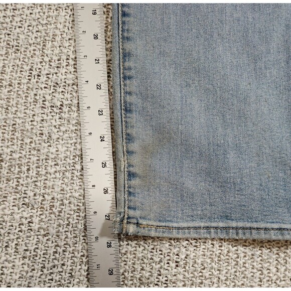 Levi's 501 Button Fly Jeans Men's 36x27 (Tag 36x30)Distressed Light Straight Leg - Picture 7 of 16